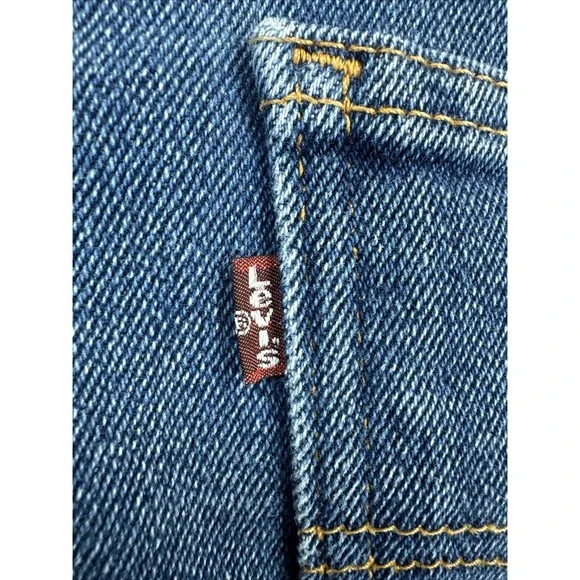 Vintage Levis 517 Men's Bootcut Jeans 38x32 (Actual 36x30) USA Cotton Polyester - Picture 7 of 11